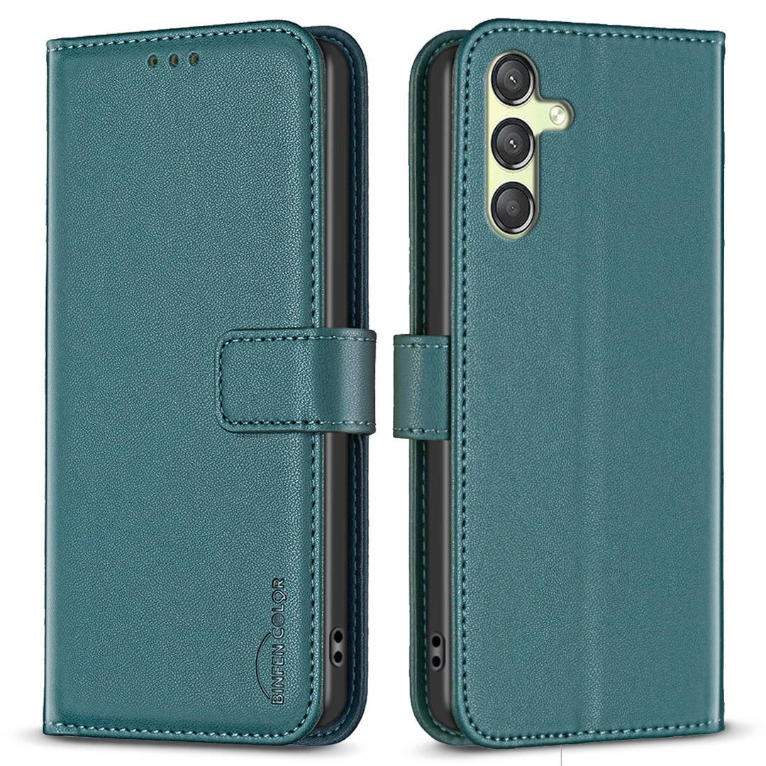 BINFEN COLOR BF17 For Samsung Galaxy A25 5G Stand Leather Case Full Protection Wallet Phone Cover BINFEN COLOR BF17 For Samsung Galaxy A25 5G Stand Leather Case Full Protection Wallet Phone Cover